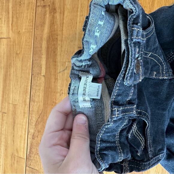 Burberry Kids Dark Wash Slim Fit Jeans Size 6 Months - Picture 3 of 7